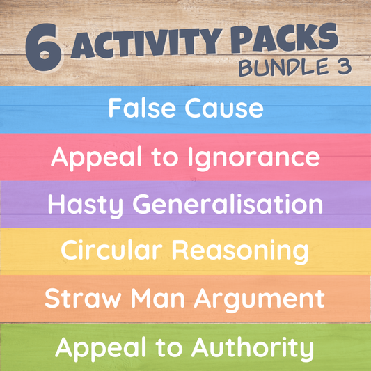 Logical Fallacy Activity Pack Bundle 3