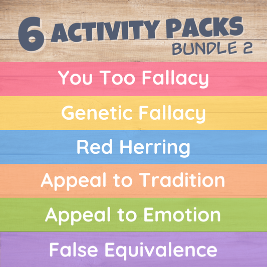 Logical Fallacy Activity Pack Bundle 2