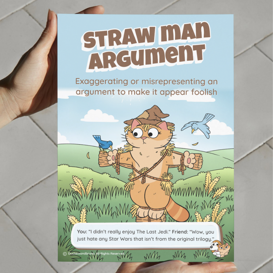 Straw Man Argument Poster