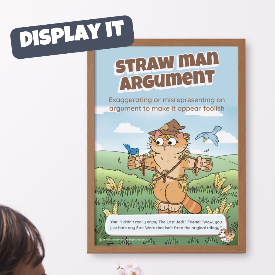 Straw Man Argument Poster