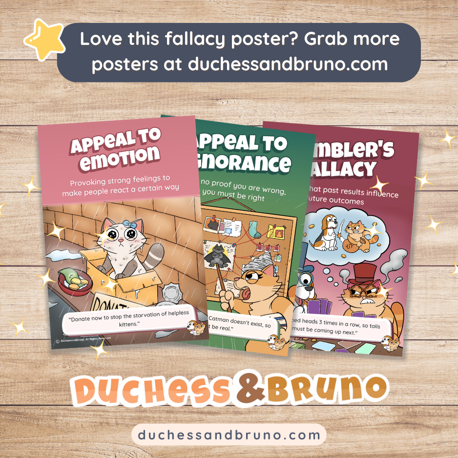 Straw Man Argument Poster