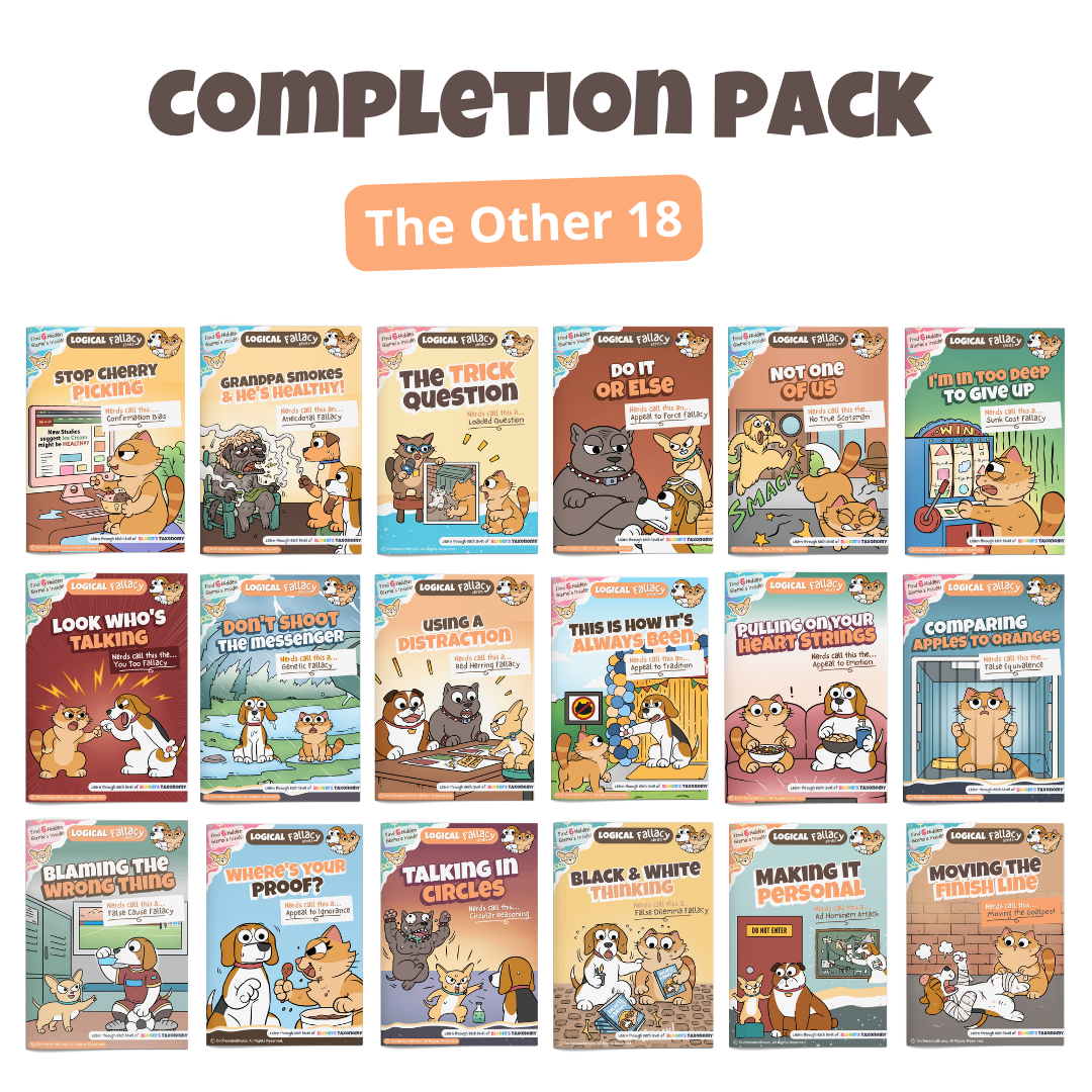 Complete the Collection: The Other 18 Logical Fallacy Packs
