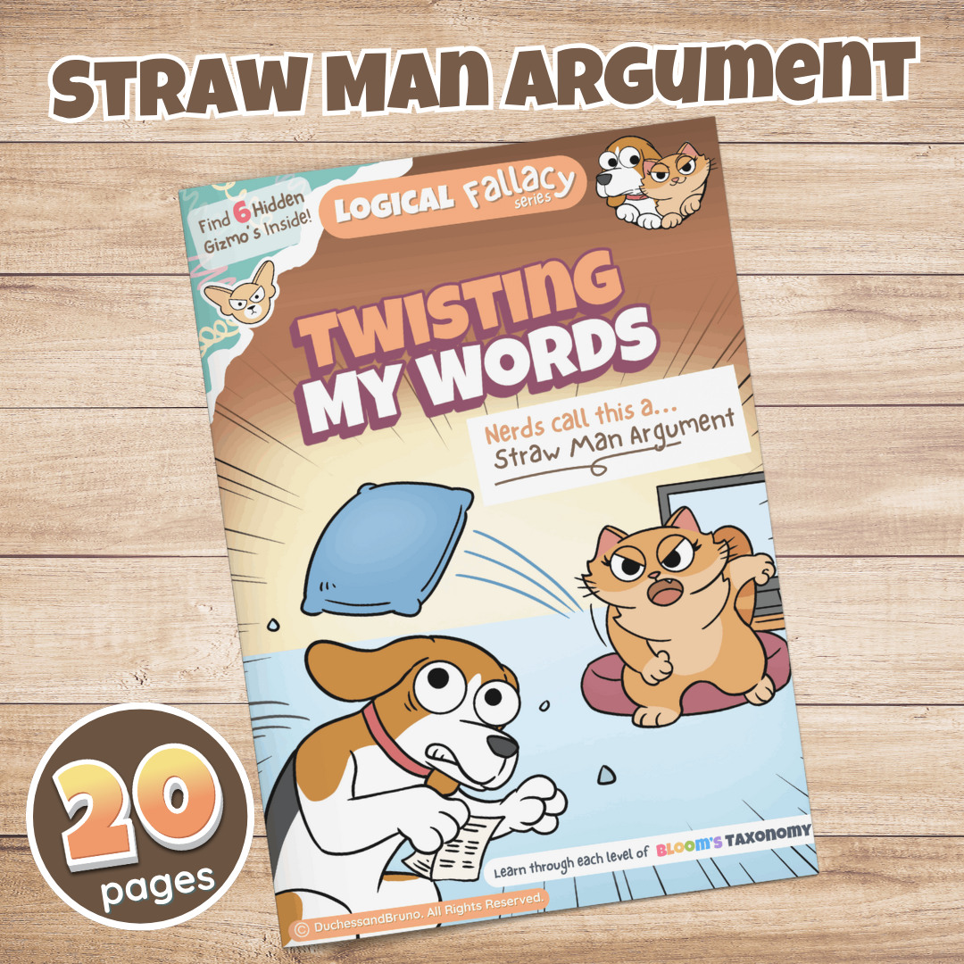 Straw Man Argument Fallacy Activity Pack