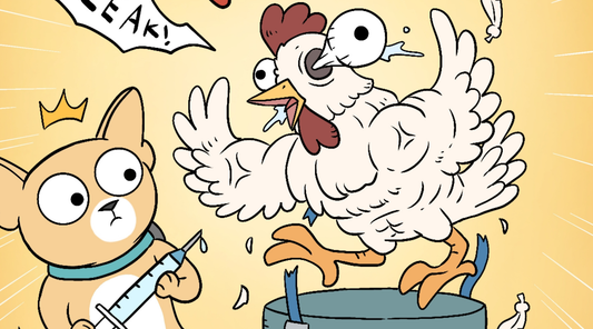 The appeal to authority fallacy - a Duchess and Bruno comic where Gizmo hides behind Science