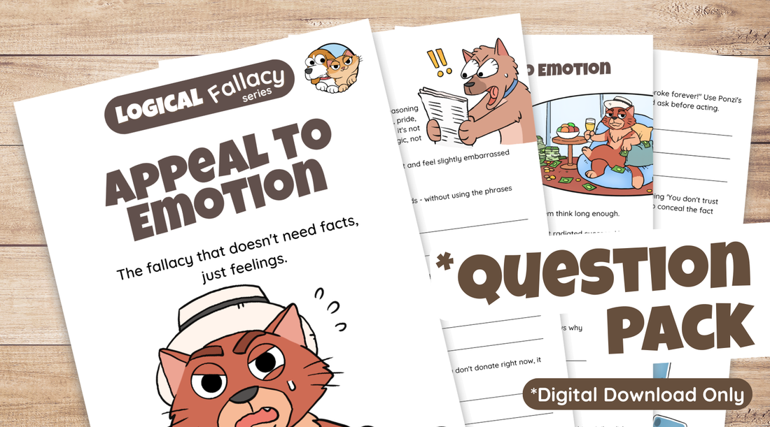 Appeal to Emotion Question Pack with Charles Ponzi using appeals to emotion