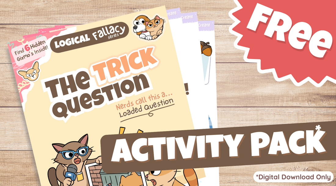 The Loaded Question fallacy pack to develop comprehension, writing and critical thinking skills for kids