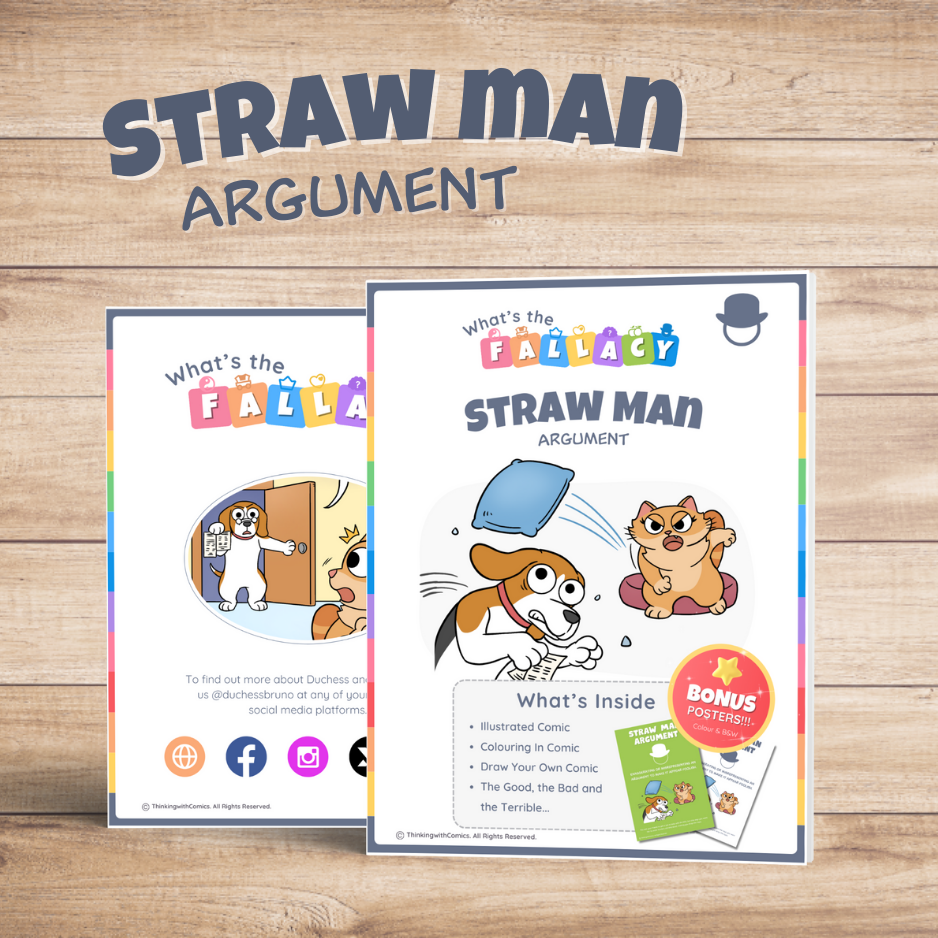 Straw Man Argument Fallacy Activity Pack