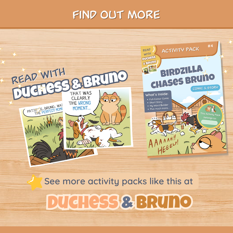 Birdzilla Chases Bruno Activity Pack