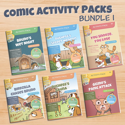 Comic Activity Packs Bundle 1