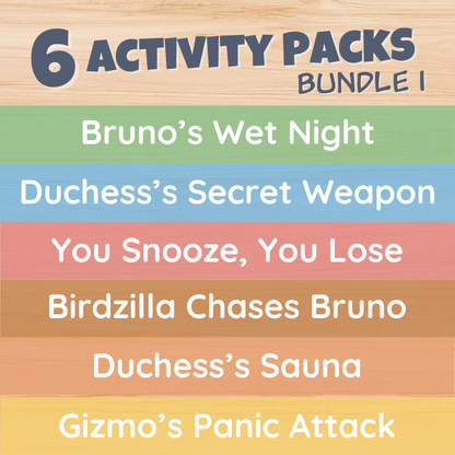 Comic Activity Packs Bundle 1