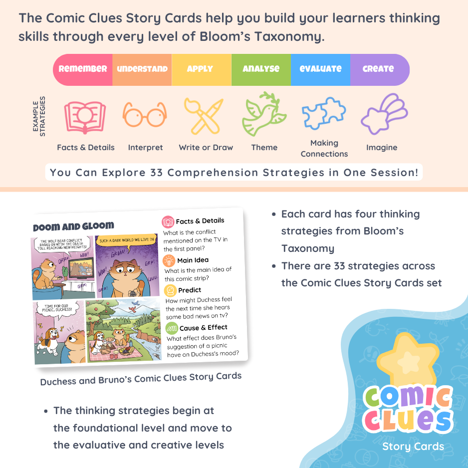 Comic Clues Story Cards