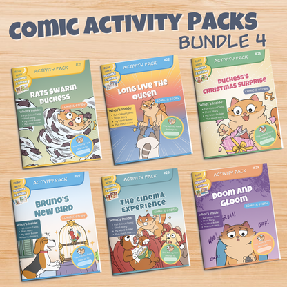 Comic Activity Packs Bundle 4