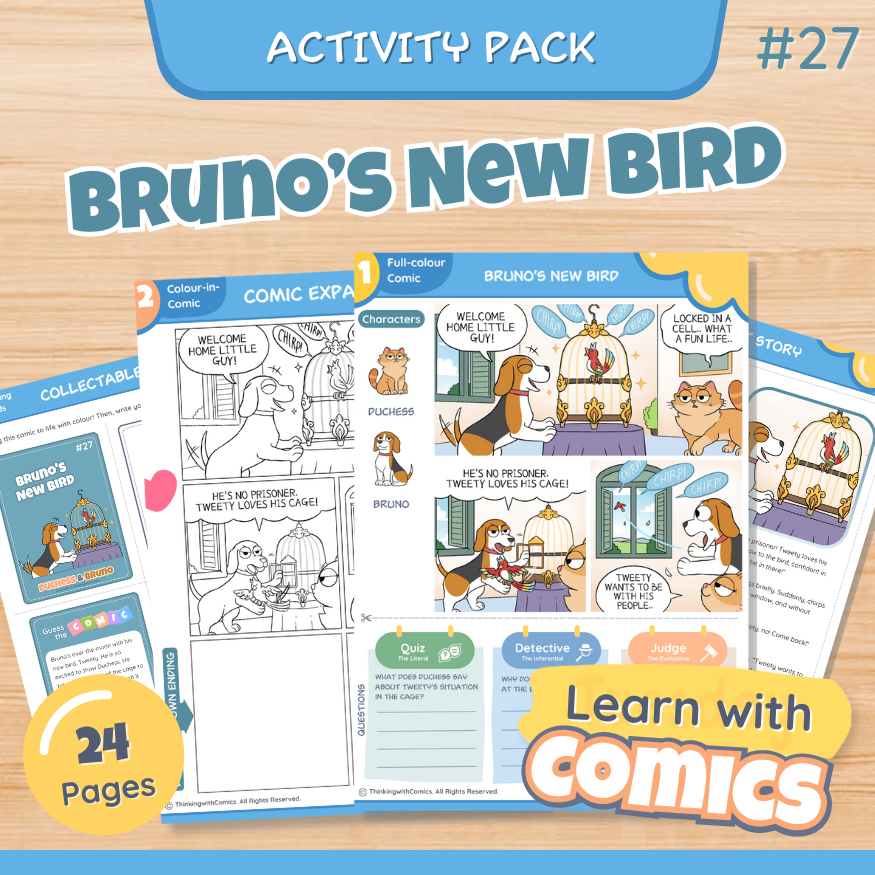 Bruno's New Bird Activity Pack