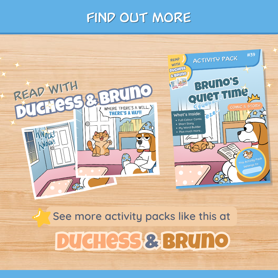 Bruno's Quiet Time Activity Pack