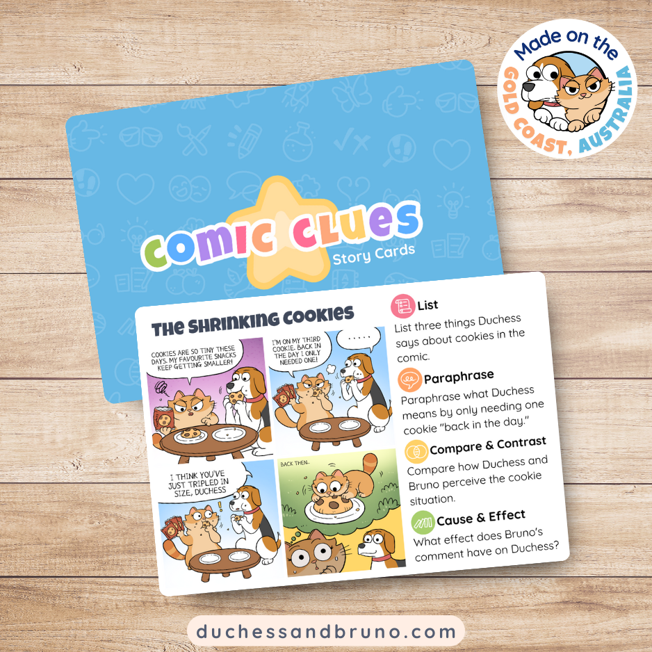 Comic Clues Story Cards