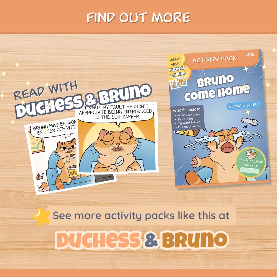 Bruno Come Home Activity Pack