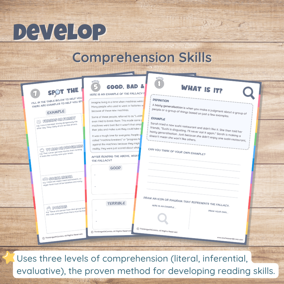 Hasty Generalisation Fallacy Activity Pack