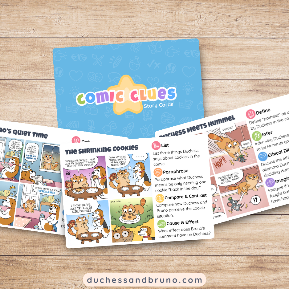 Comic Clues Story Cards