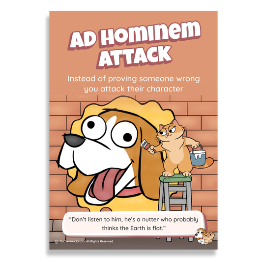 Ad Hominem Attack Poster
