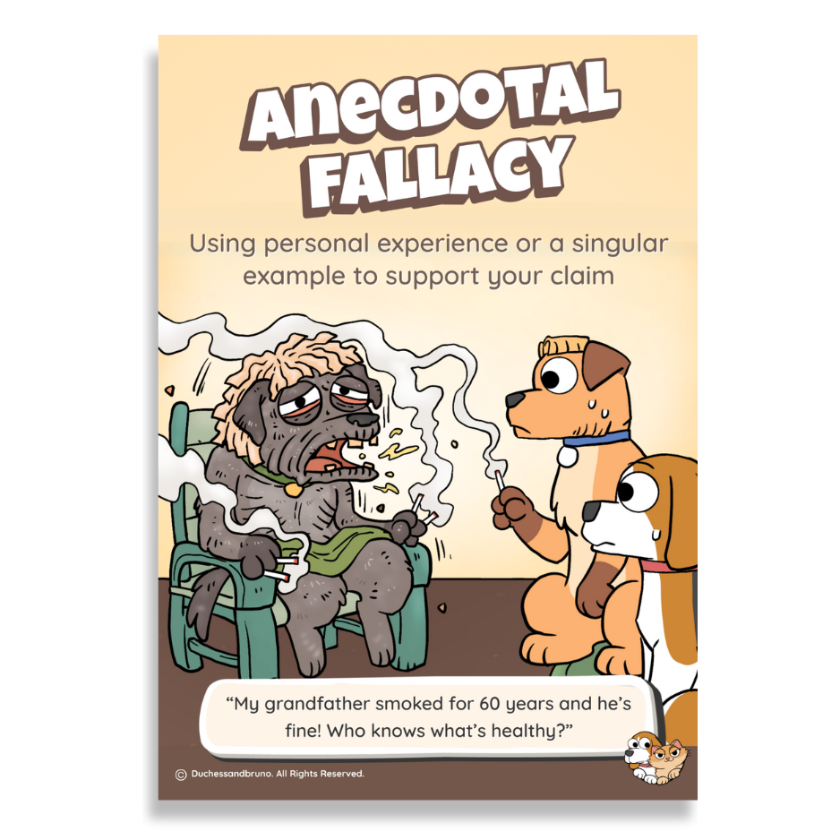 Anecdotal Fallacy Poster