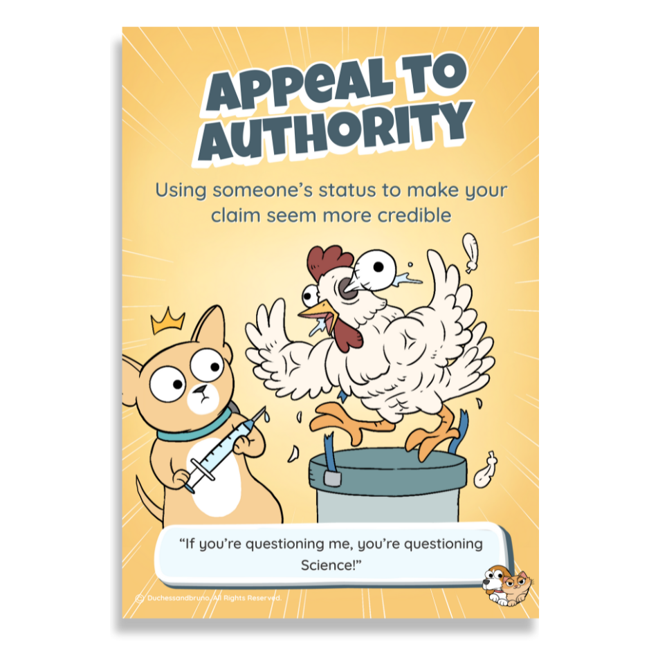 Appeal to Authority Poster