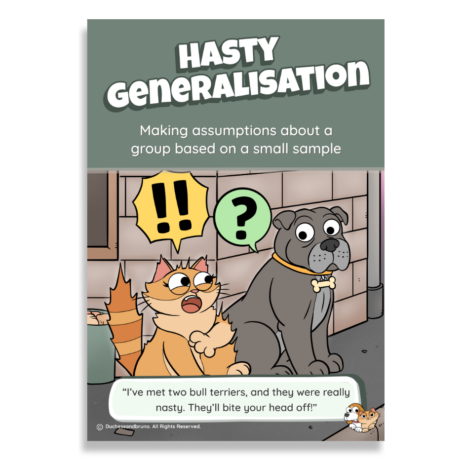 Hasty Generalisation Poster