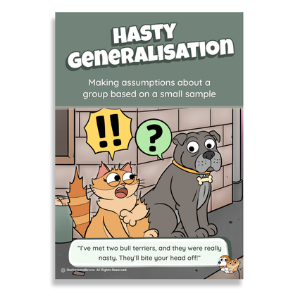 Hasty Generalisation Poster