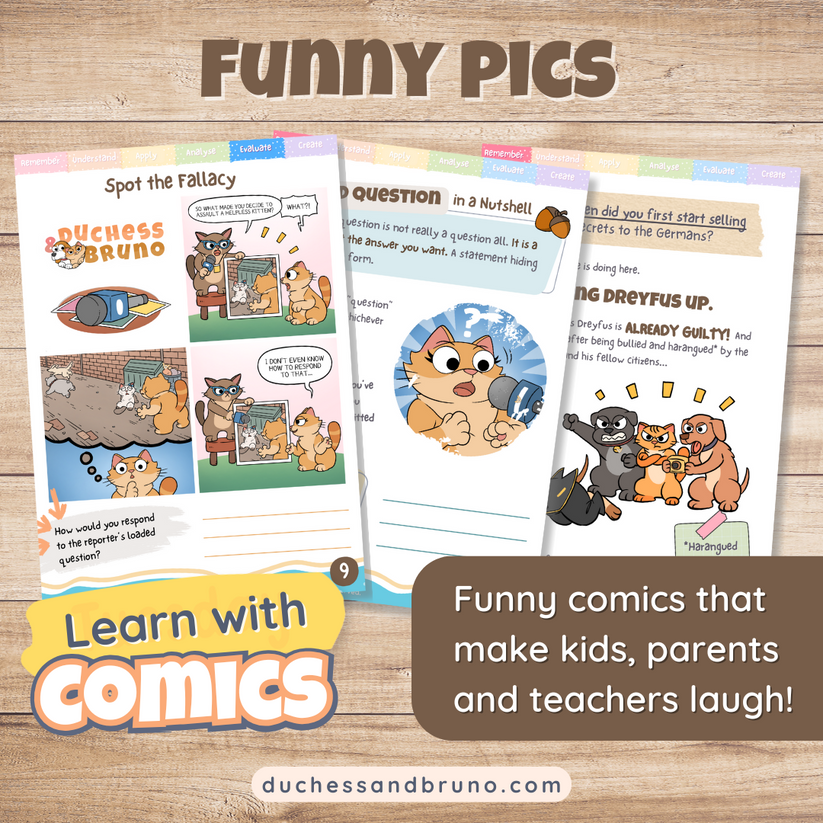Loaded Question Fallacy Activity Pack – Duchess and Bruno