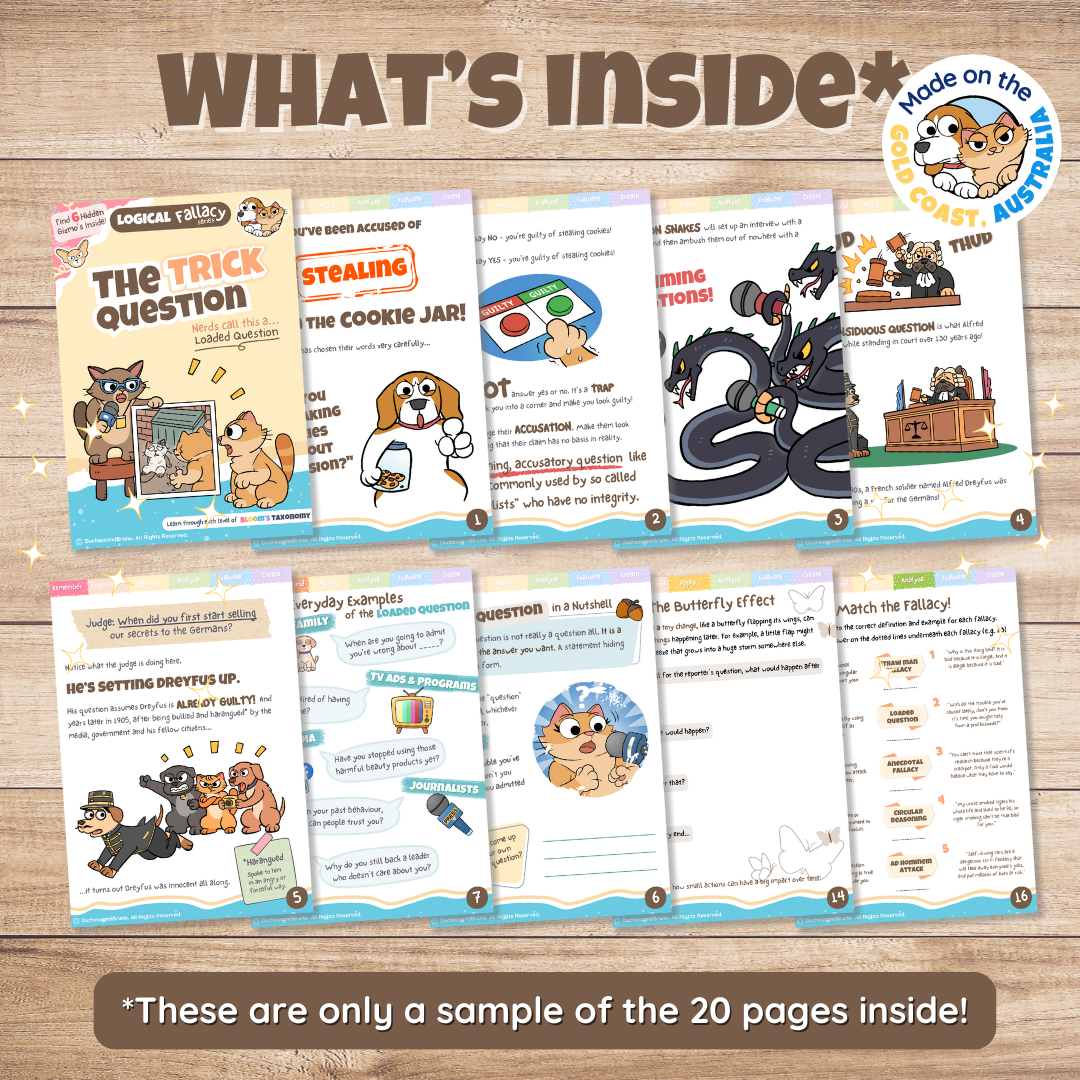Loaded Question Fallacy Activity Pack