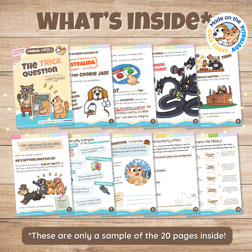 Loaded Question Fallacy Activity Pack – Duchess and Bruno