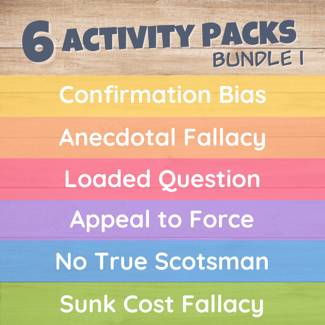 Logical Fallacy Activity Pack Bundle 1