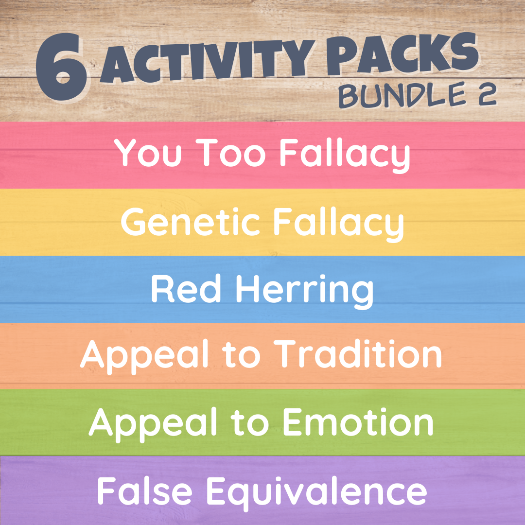 Logical Fallacy Activity Pack Bundle 2