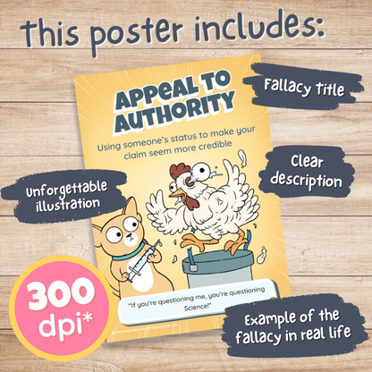 Appeal to Authority Poster
