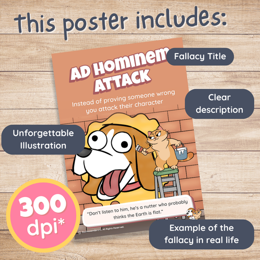 Ad Hominem Attack Poster