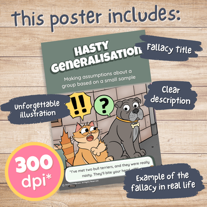 Hasty Generalisation Poster