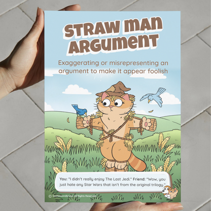Straw Man Argument Poster