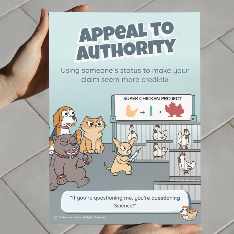 Appeal to Authority Poster