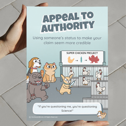 Appeal to Authority Poster