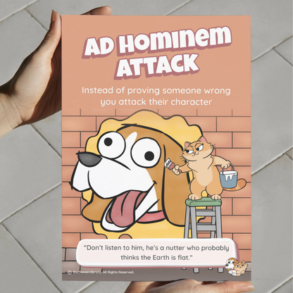 Ad Hominem Attack Poster