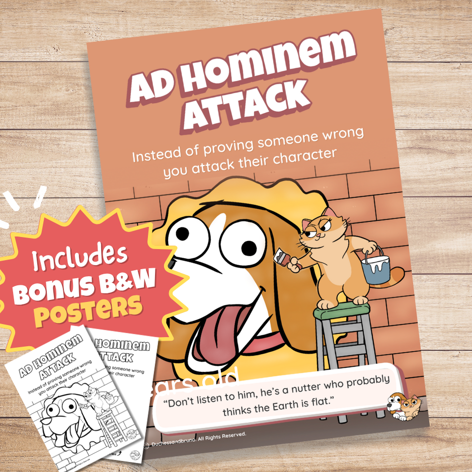 Ad Hominem Attack Poster