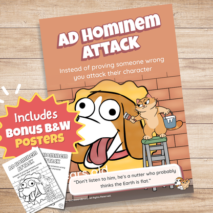 Ad Hominem Attack Poster