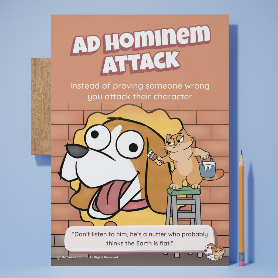 Ad Hominem Attack Poster