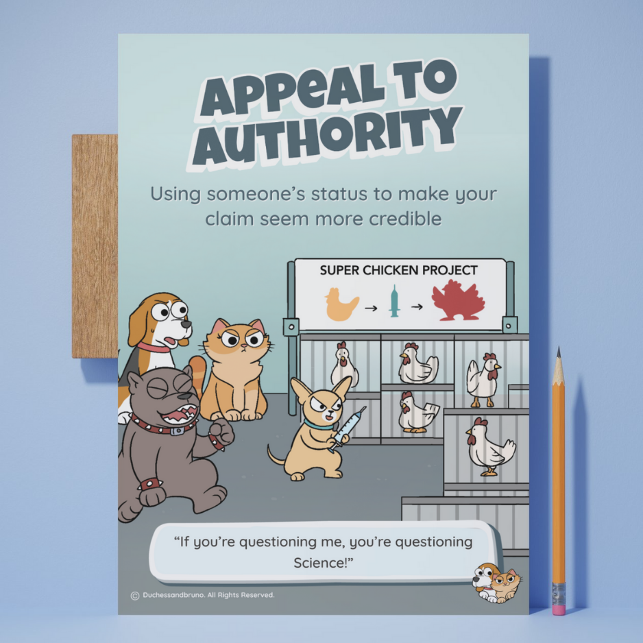 Appeal to Authority Poster