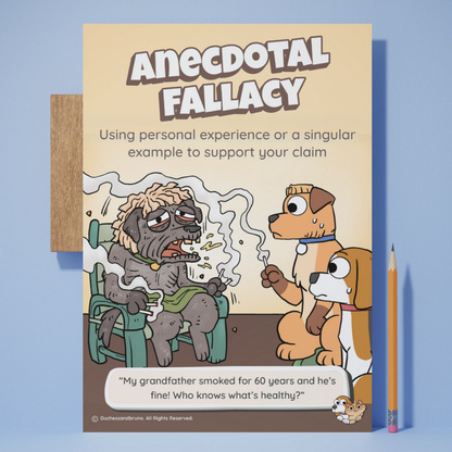Anecdotal Fallacy Poster