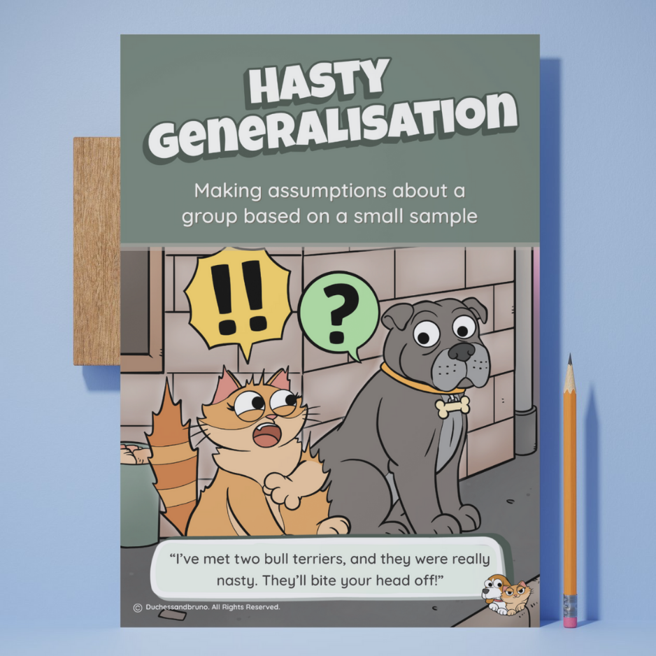Hasty Generalisation Poster