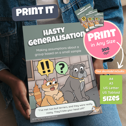 Hasty Generalisation Poster