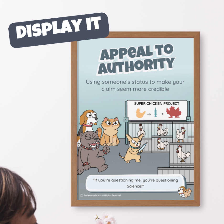 Appeal to Authority Poster