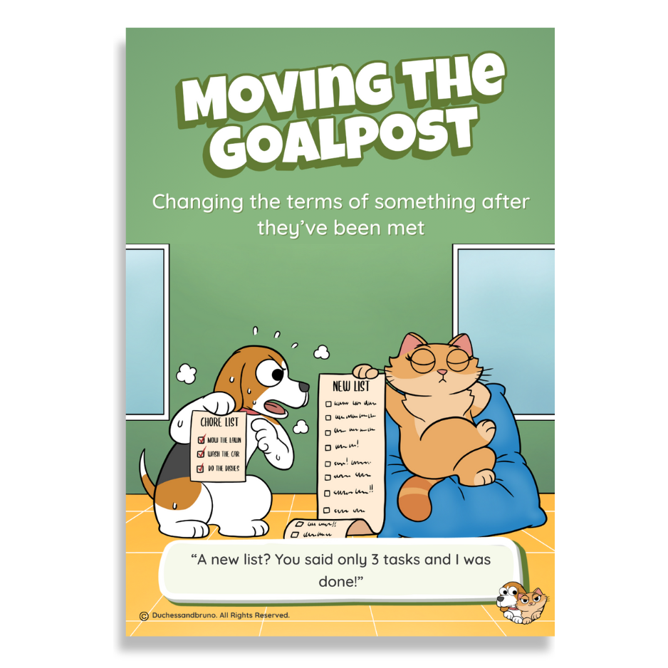 Moving the Goalpost Poster