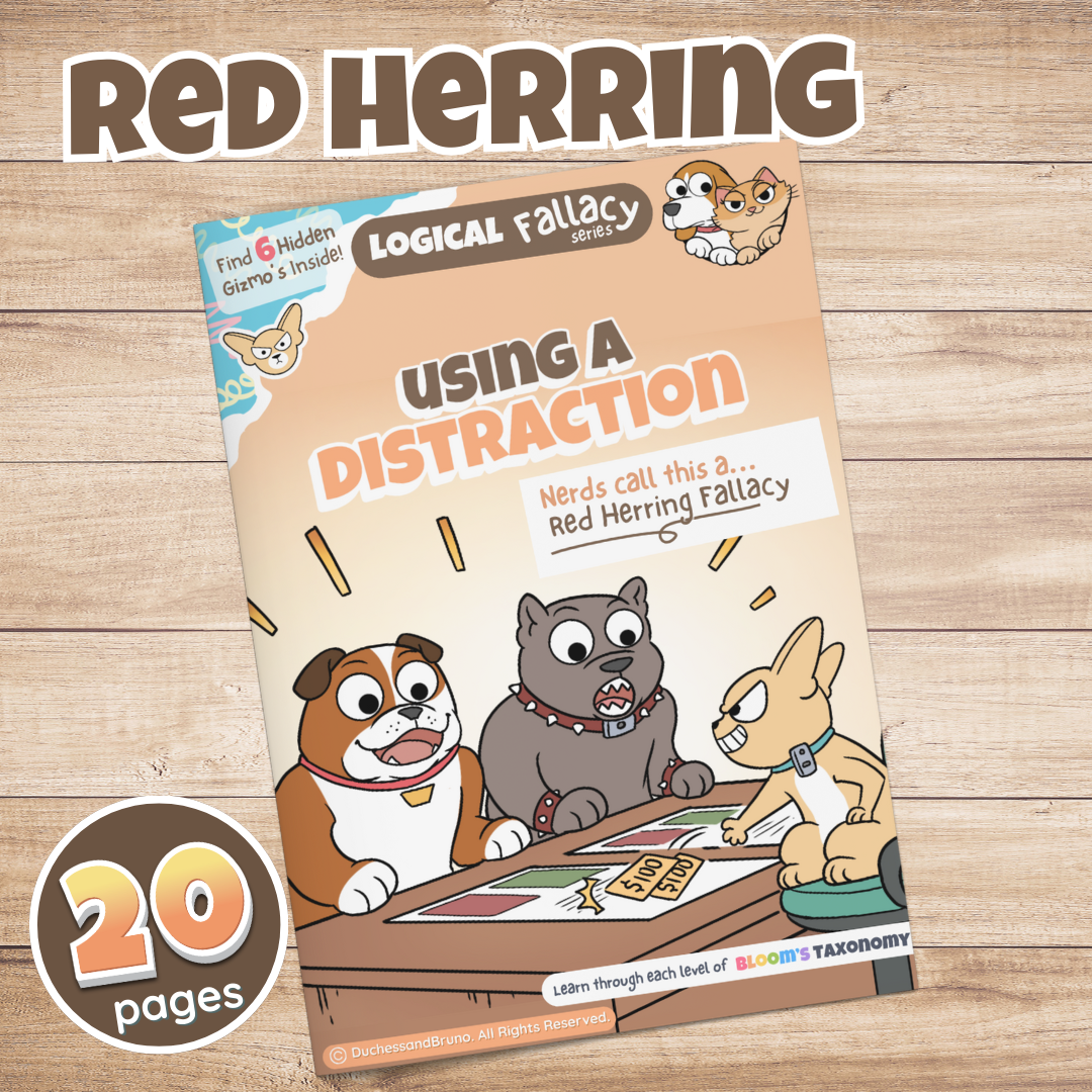 Red Herring Fallacy Activity Pack – Duchess and Bruno