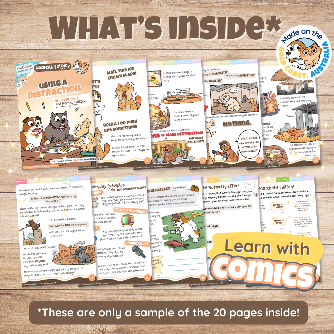 Red Herring Fallacy Activity Pack